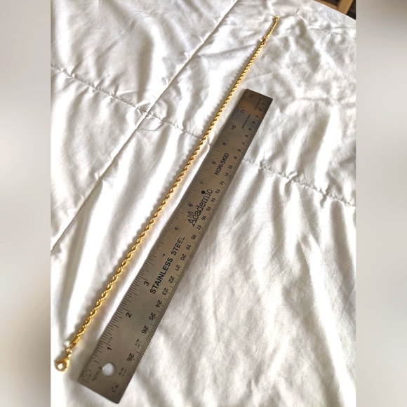 18K Gold Filled Rope Chain Necklace - Picture 5 of 5